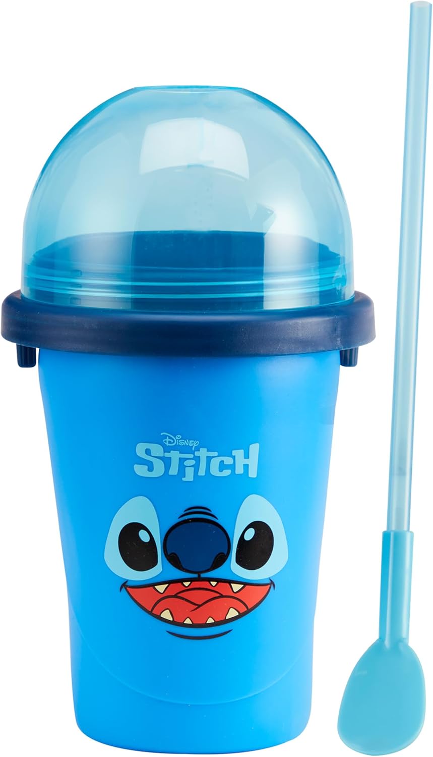 ChillFactor 08258 Stich Disney Wiederverwendbarer Squeeze Cup Slushy Maker mit Stitch Charakter Desi