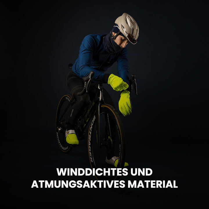 GripGrab Windster 2 Winddichte Winter Fahrradhandschuhe Gepolstert Gefüttert Thermo Touchscreen Rads