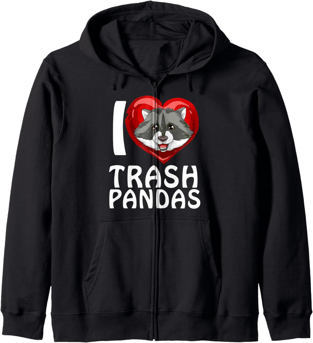 Waschbär Liebe Trash Pandas Kapuzenjacke