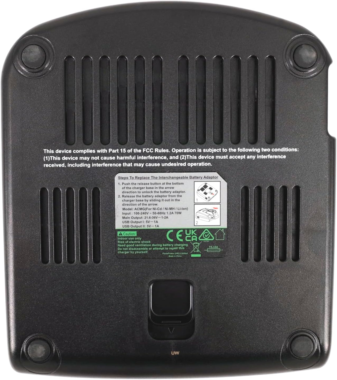 PowerSmart® Schnellladegerät für Hilti C 4/36-ACS, B 22/1.6, B 36/3.0, B22/2.6, B36/3.9, AG 125-A22,