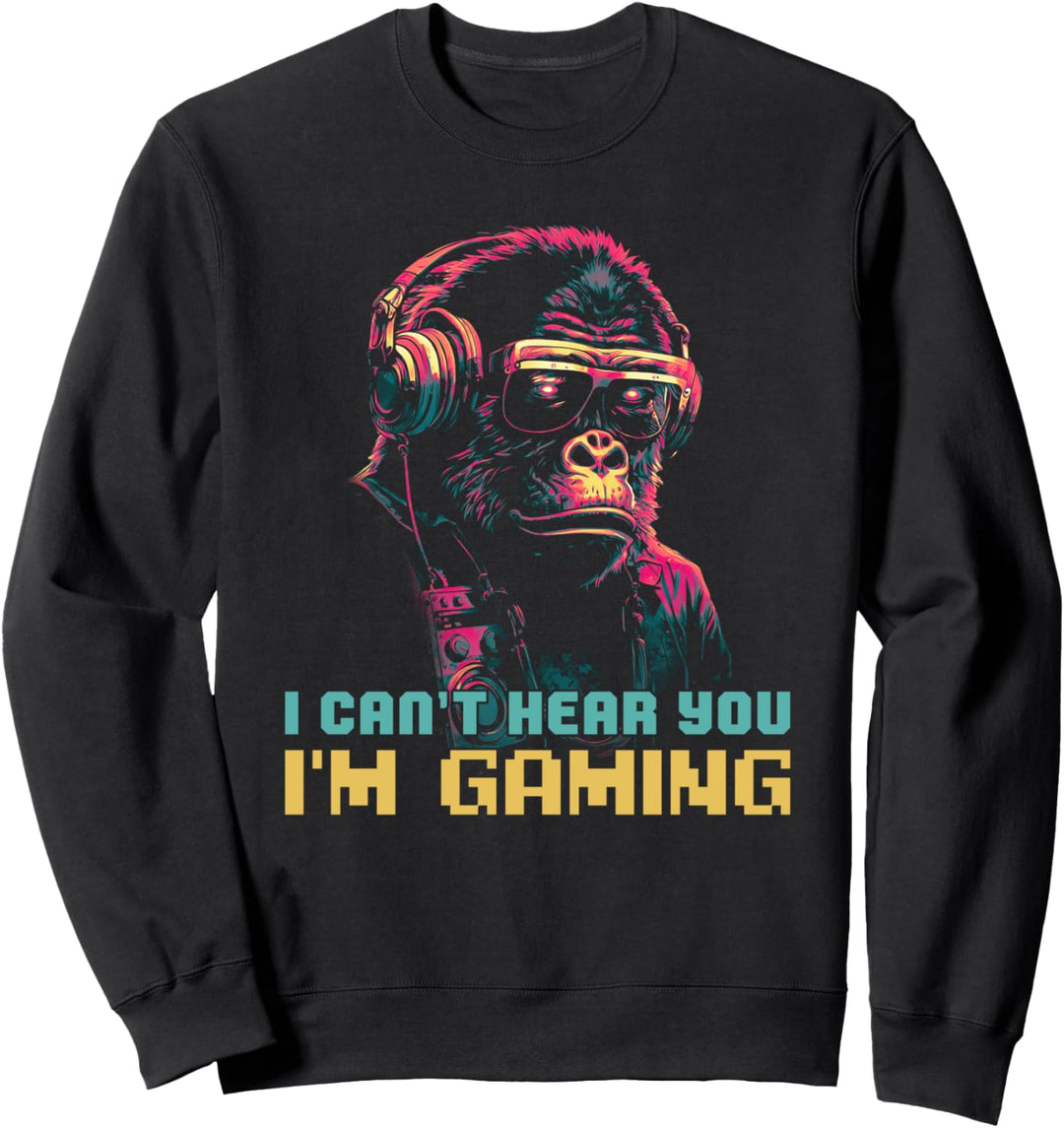 I'm gaming Ich kann dich nicht hören ich zocke Gamer Sweatshirt