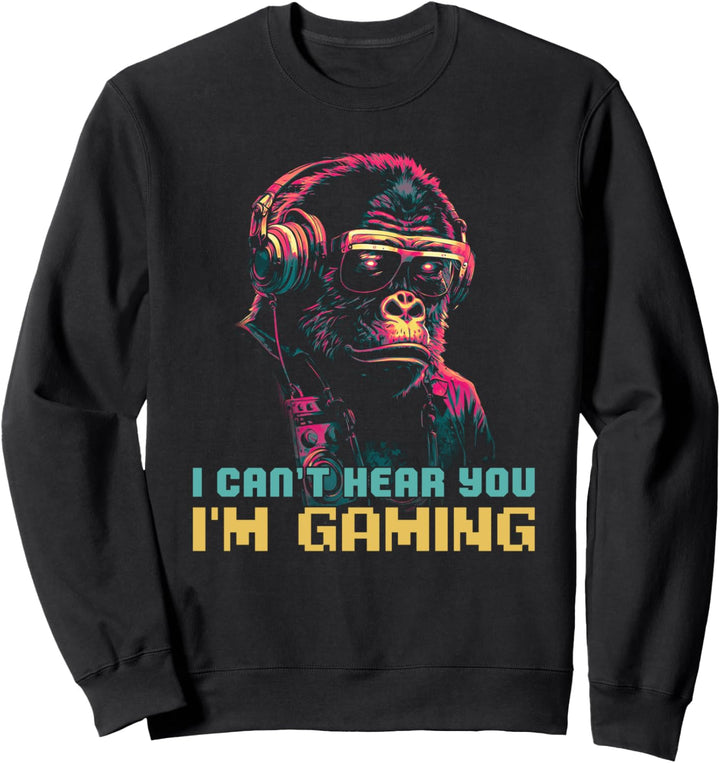 I'm gaming Ich kann dich nicht hören ich zocke Gamer Sweatshirt