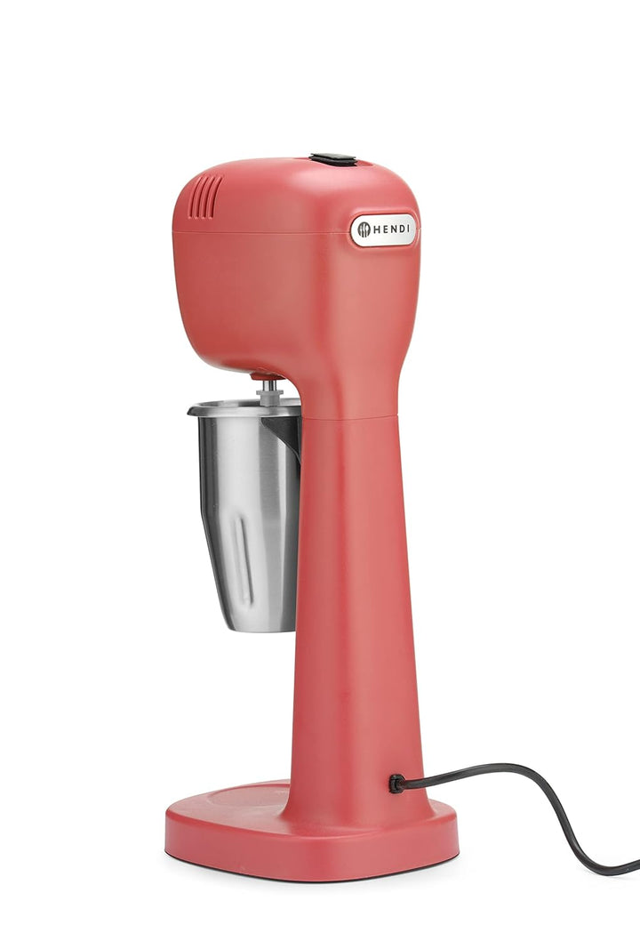 HENDI Getränkemixer, inkl. 2 Mischbecher, 4 Rührwerken, für Milchshakes, Freddo Cappuccino, Frappés,