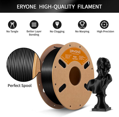 ERYONE High Speed Filament PLA+ 1.75mm +/- 0.03mm, 3D Printing PLA Pro Filament Fit Most FDM Printer