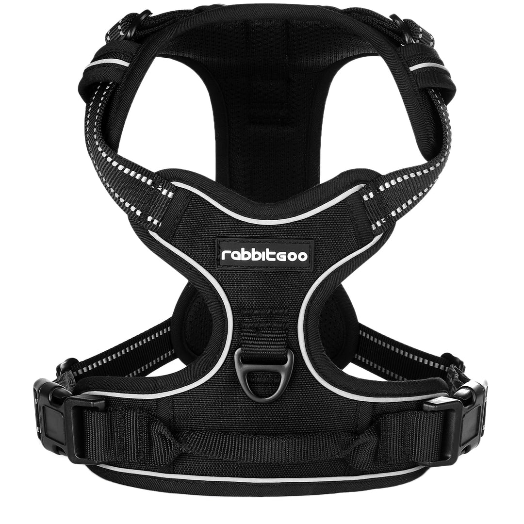 rabbitgoo Hundegeschirr Mittelgrosse Hunde, Anti Zug Geschirr mit Kontrolle, No Pull Verstellbar Hun
