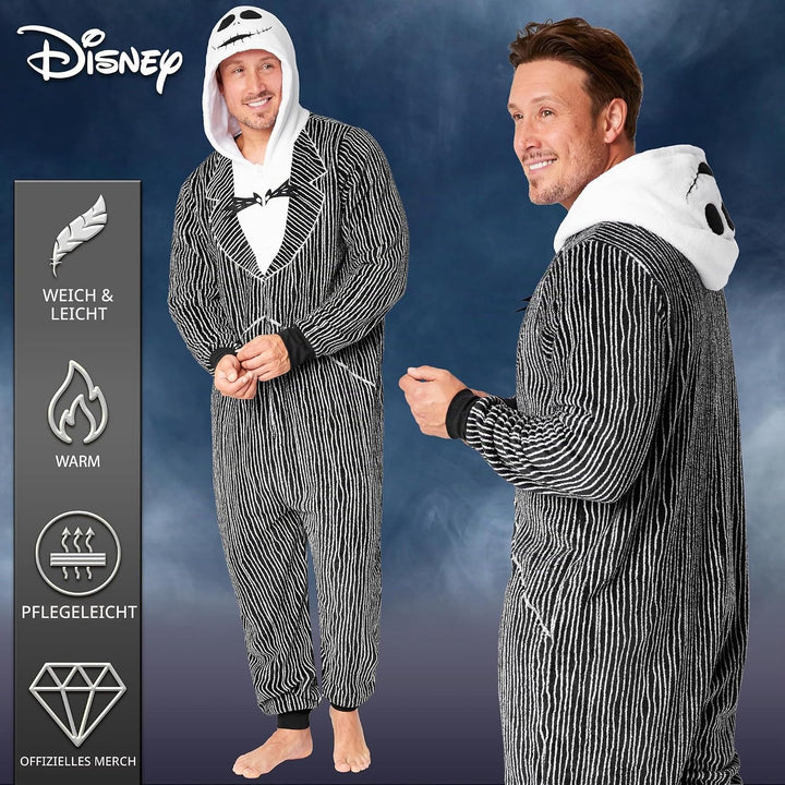 Disney Onesie Damen - Stitch Einteiler Pyjama - Eeyore, Minnie, Maleficent Schlafanzug Onesie - Grös