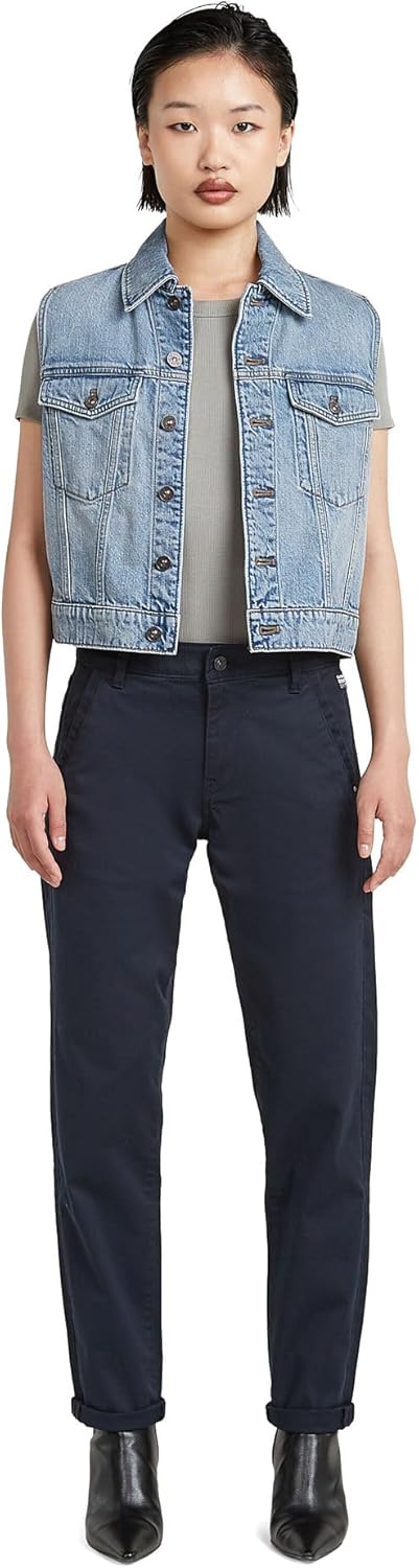 G-STAR Damen Kate Boyfriend Chino 23W / 30L Blau (Salute D25257-c105-c742), 23W / 30L Blau (Salute D