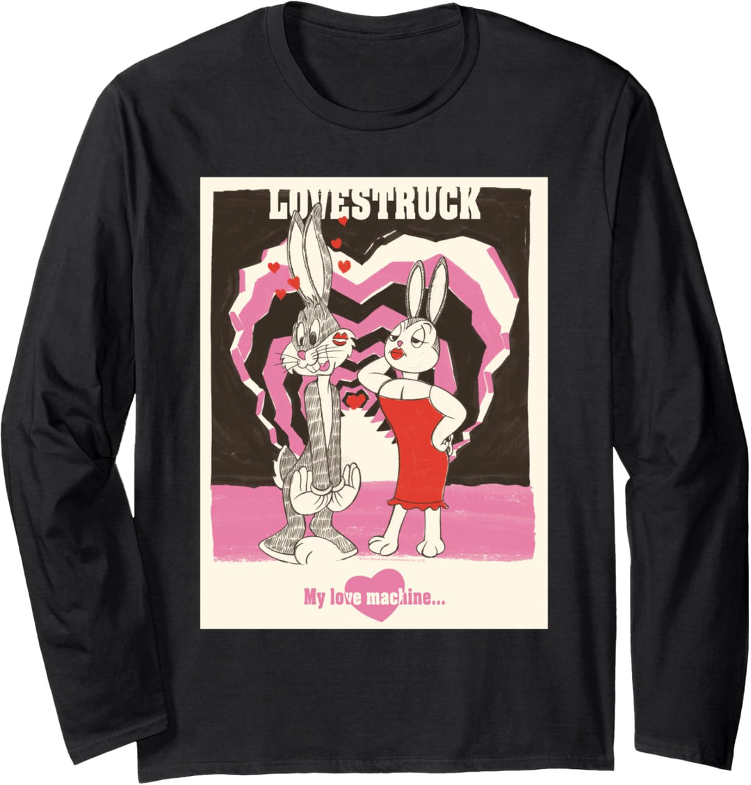 Looney Tunes Bugs Bunny Lovestruck Valentine Langarmshirt