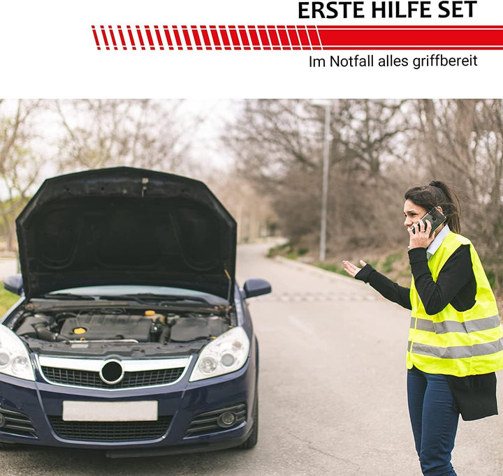 RAU EH0010 Trio Kombitasche Erste Hilfe Nach DIN13164 Schwarz, Schwarz