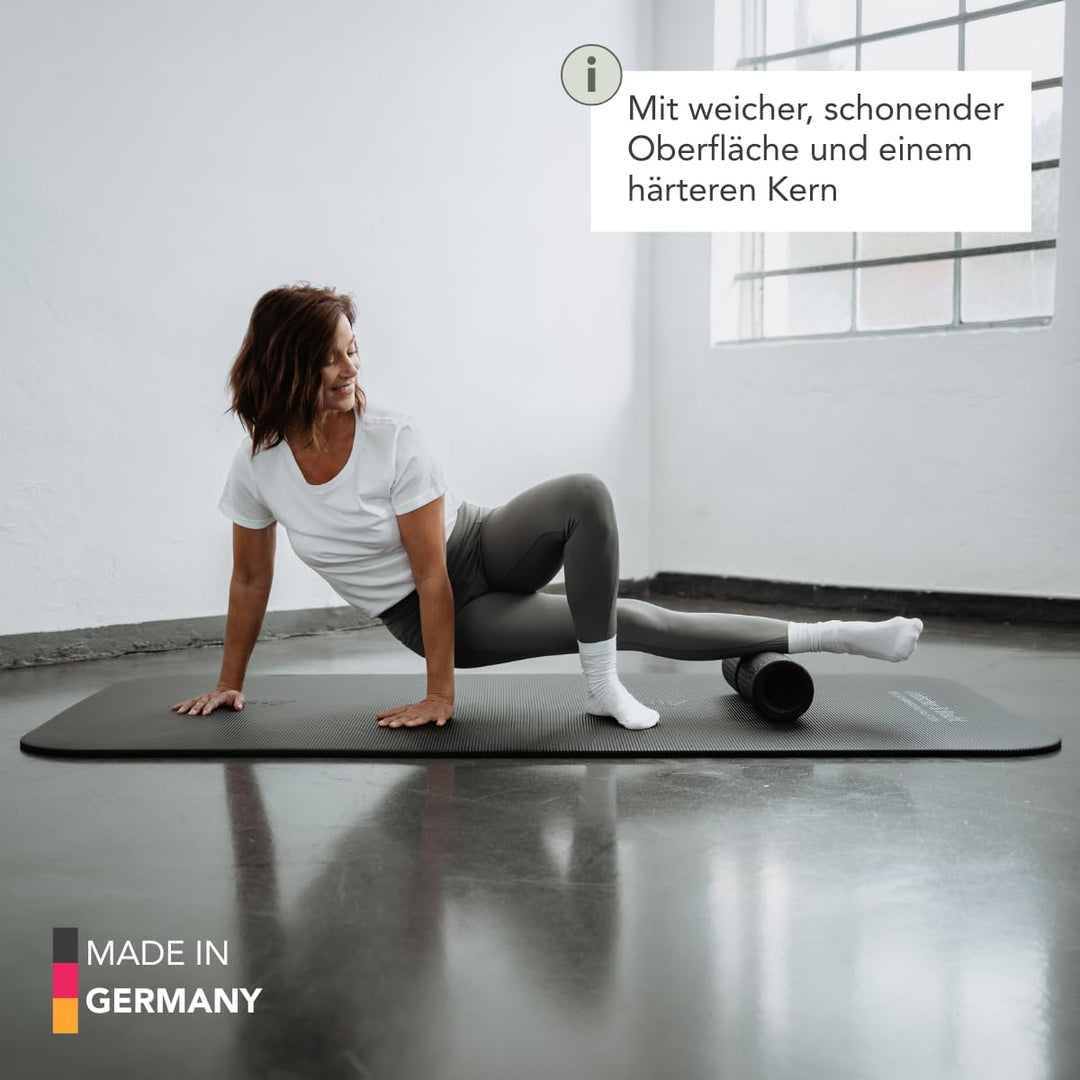Liebscher & Bracht FAYO Faszienrolle mit Umlaufrille zum Training der Faszien, ideal für Balance- od