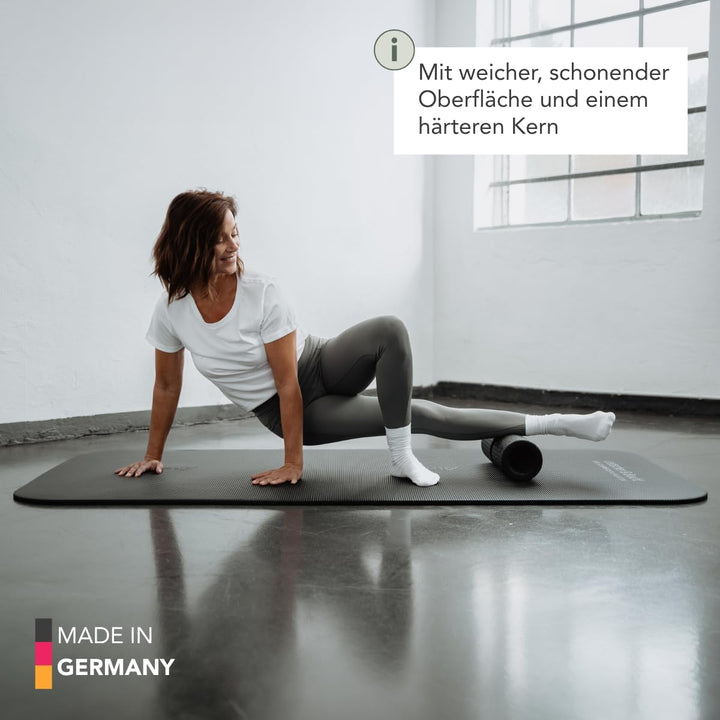 Liebscher & Bracht FAYO Faszienrolle mit Umlaufrille zum Training der Faszien, ideal für Balance- od