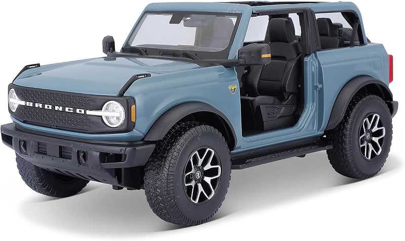 Maisto Ford Bronco Badlands (2020): Modellauto im Massstab 1:18, ohne Türen, Motorhaube und Heckklap