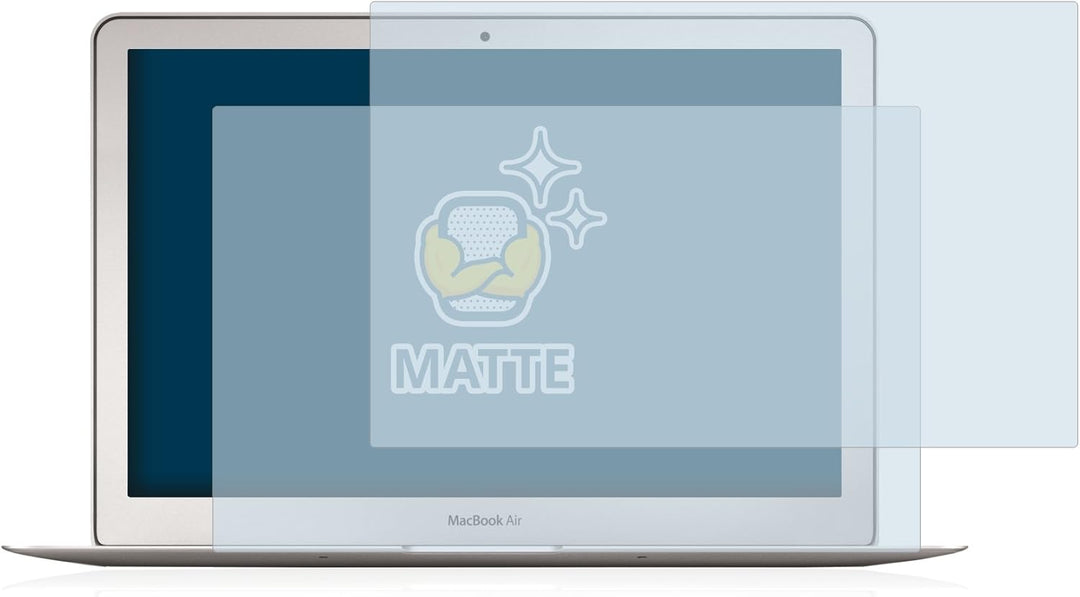 BROTECT Entspiegelungs-Schutzfolie für Apple MacBook Air 13" 2017 (2 Stück) Matte Displayschutz-Foli