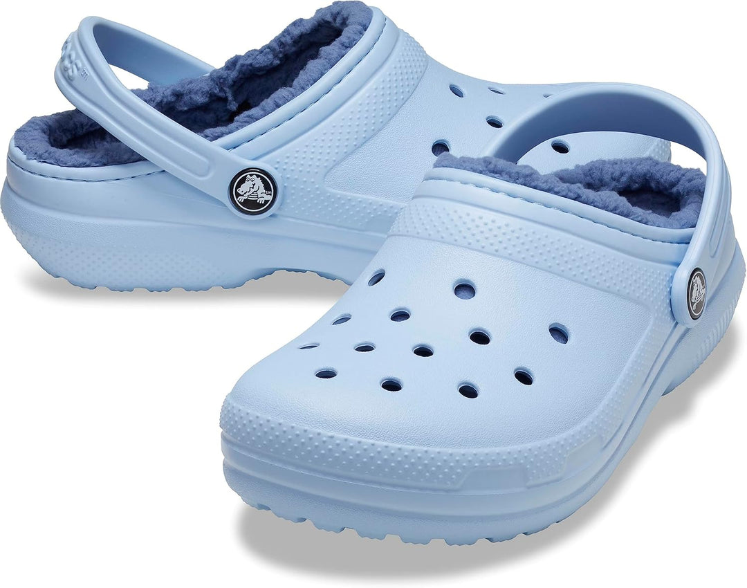 Crocs Unisex Kinder Classic Lined Clog K 17 EU Blauer Calcit, 17 EU Blauer Calcit