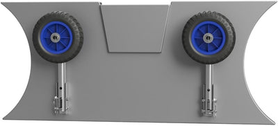 SUPROD Slipräder, Heckräder, für KLEINE Schlauchboote, LD160, Edelstahl Schwarz/Blau, Schwarz/Blau