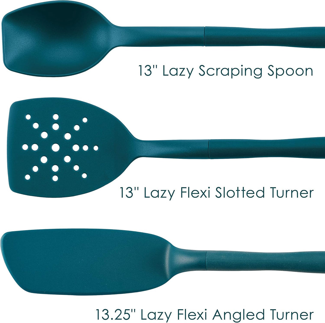 Rachael Ray Tools and Gadgets Pfannenwender-Set, mit Schlitzen und soliden Pfannenwender, 3-teilig,