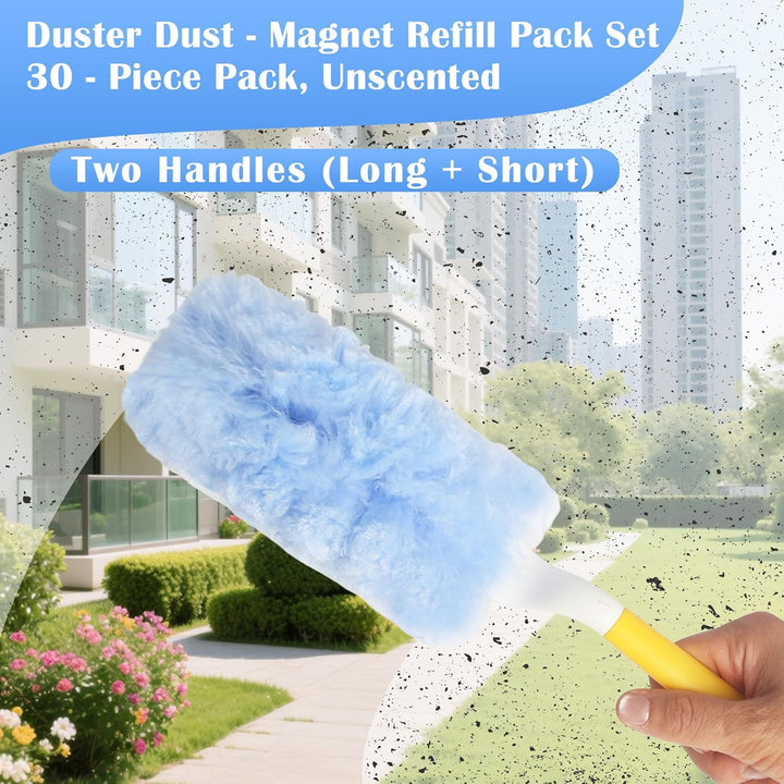 32 Stück für Swiffer Duster Staubmagnet Nachfüllpack Set, 360° für Swiffer staubmagnet nachfüllpack,