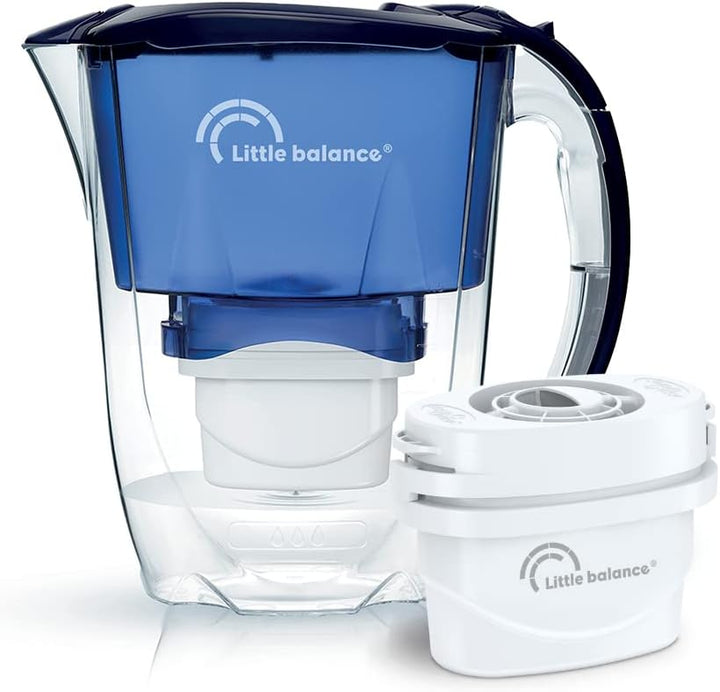 LITTLE BALANCE 8666 Filterkartuschen für Karaffe, kompatibel mit allen Filterkannen, 12 Monate Packu