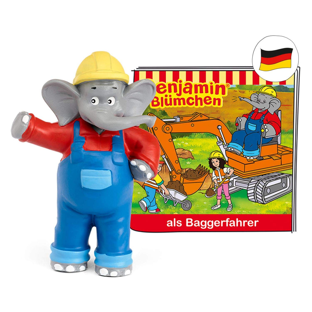 tonies Hörfiguren für Toniebox, Benjamin Blümchen – Benjamin als Baggerfahrer, Hörspiel für Kinder a