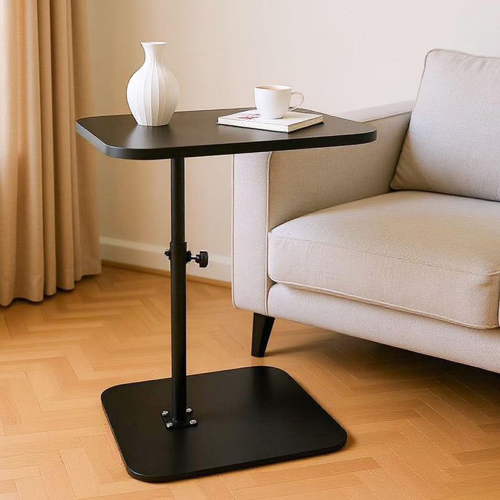 C-förmiger Beistelltisch, Beistelltisch für Sofa, Beistelltische für Wohnzimmer, verstellbare Höhe,