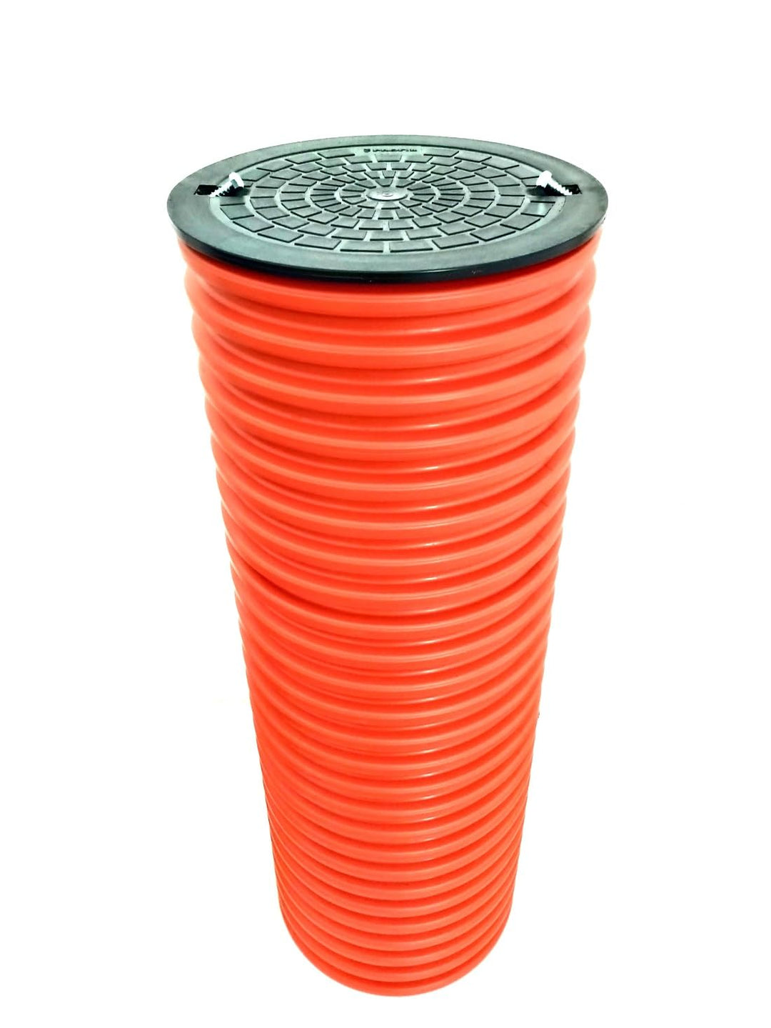 Kontrollschacht Wellrohr DN315/1m Sickerschacht Deckel KG Rohr Drainage (Wellrohr mit Deckel1m), Wel