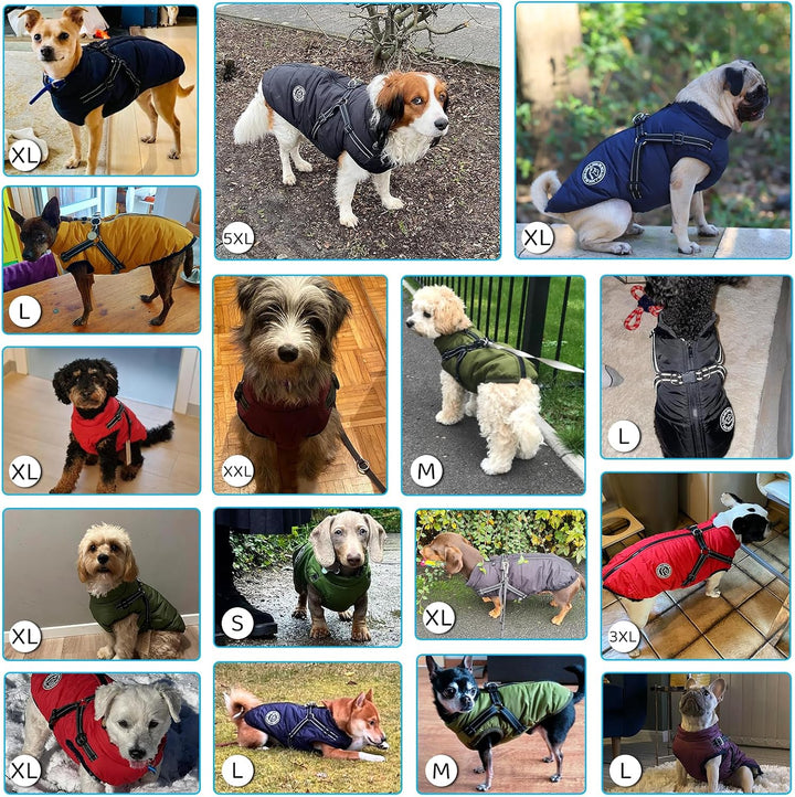 Hundejacke Winterweste Jacken Hundemantel Hundepullover Haustier Skifahren Kostüm Ärmellose Baumwoll