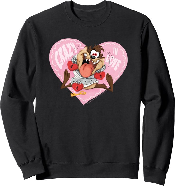 Valentinstag Looney Tunes Taz Valentine's Day Crazy In Love Sweatshirt