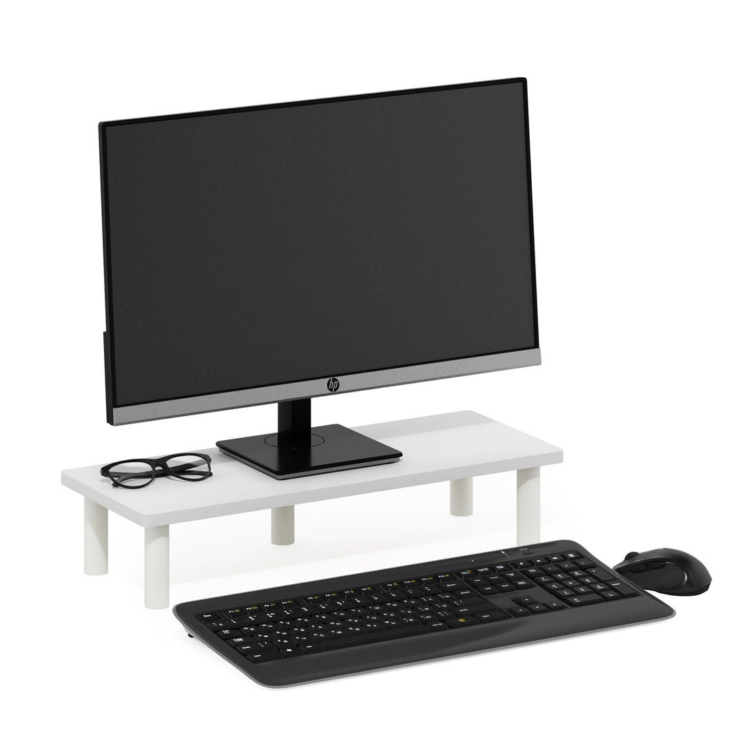 Furinno Turn-N-Tube Monitorständer, Weiss/Weiss, Weiss/Weiss