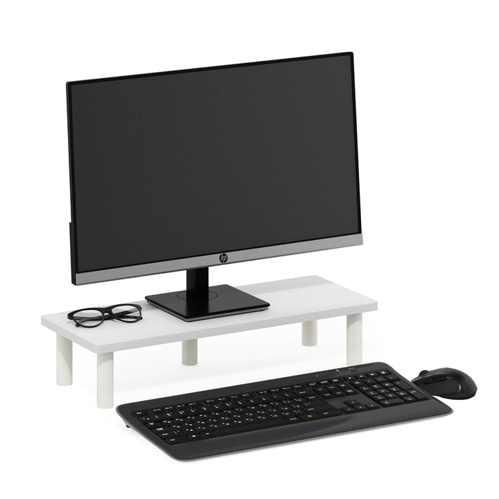 Furinno Turn-N-Tube Monitorständer, Weiss/Weiss, Weiss/Weiss