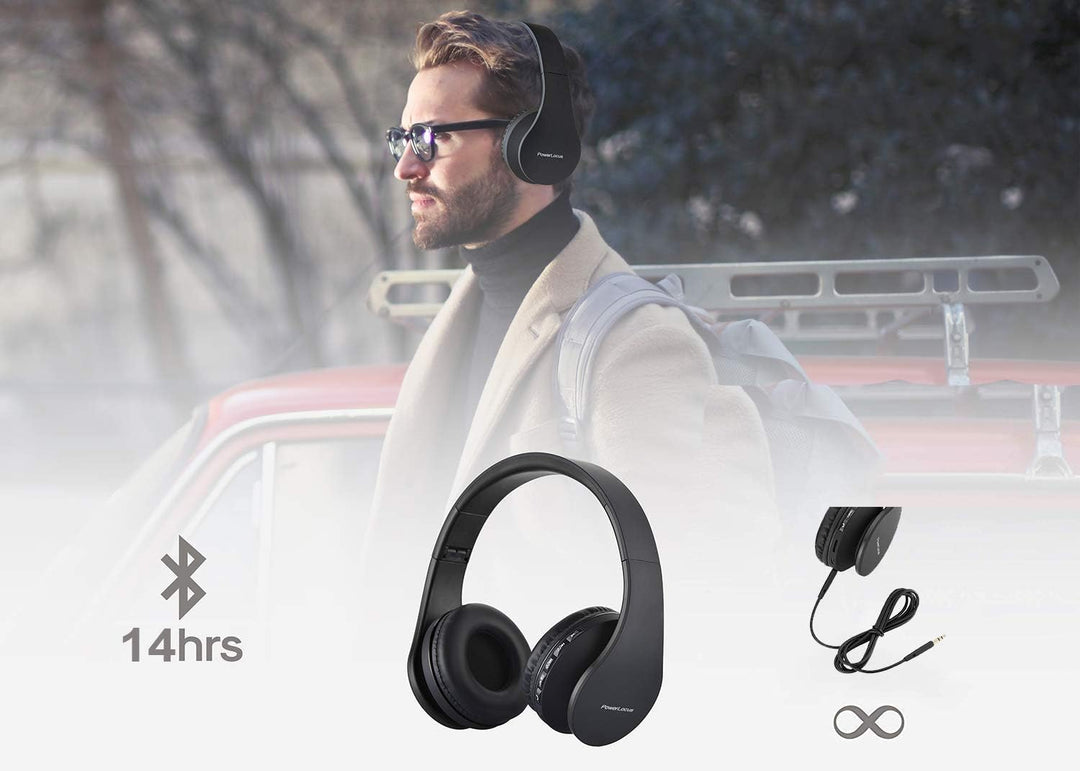 PowerLocus P1 Bluetooth Kopfhörer Kabellos, Wireless 5.0 Bluetooth Kopfhörer Over-Ear, Over Ear Kopf