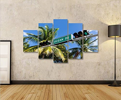 islandburner Bild Bilder auf Leinwand Ocean Drive Miami Beach MF XXL Poster Leinwandbild Wandbild De