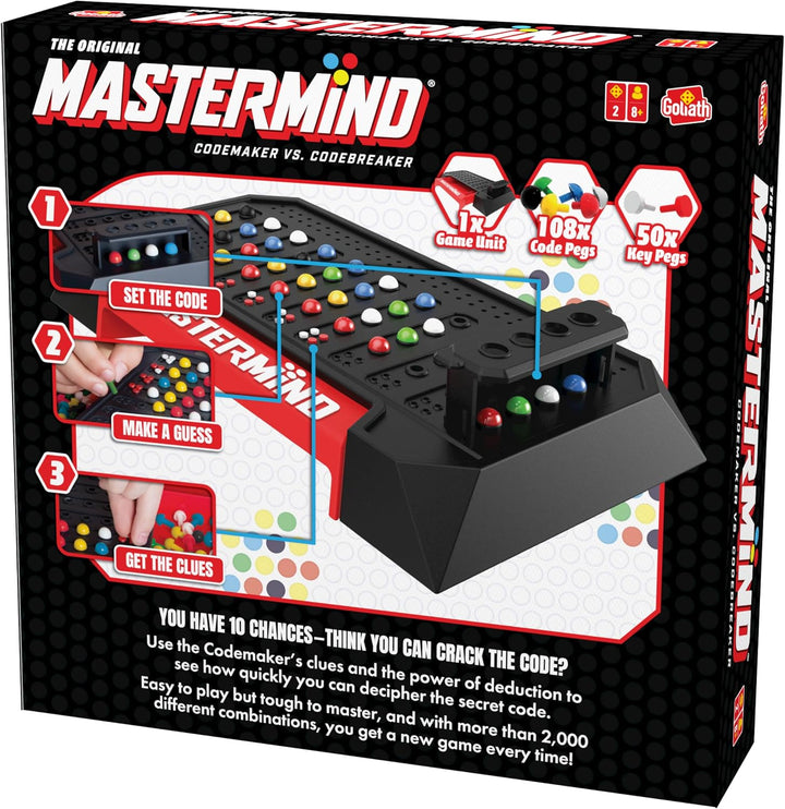 Pressman Toys Mastermind Spiel: Das Strategie-Spiel von Codemaker vs. Codebreaker