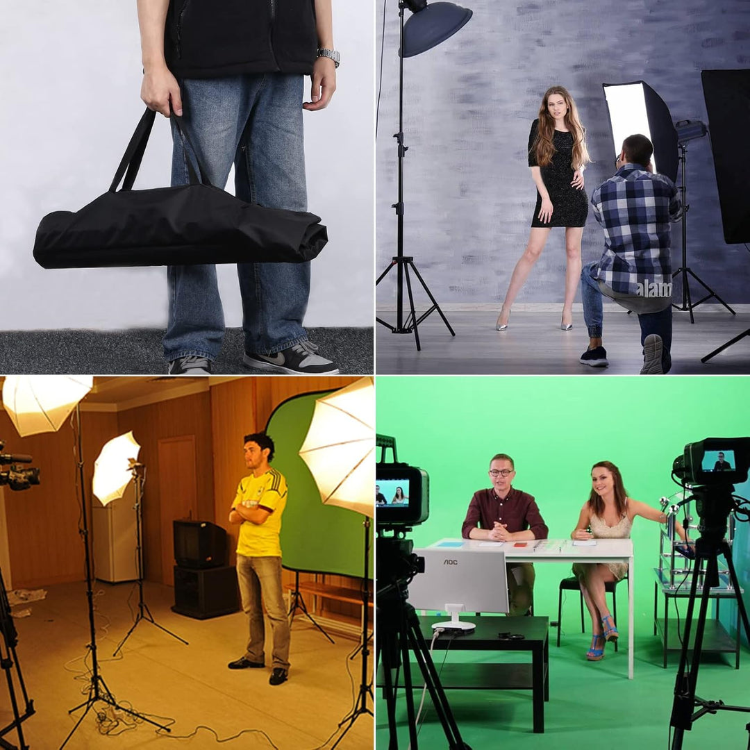 UNIDEAL Hintergrund Ständer 2 x 3M, Verstellbarer Hintergrund Stützsystem Satz, greenscreen ständer,
