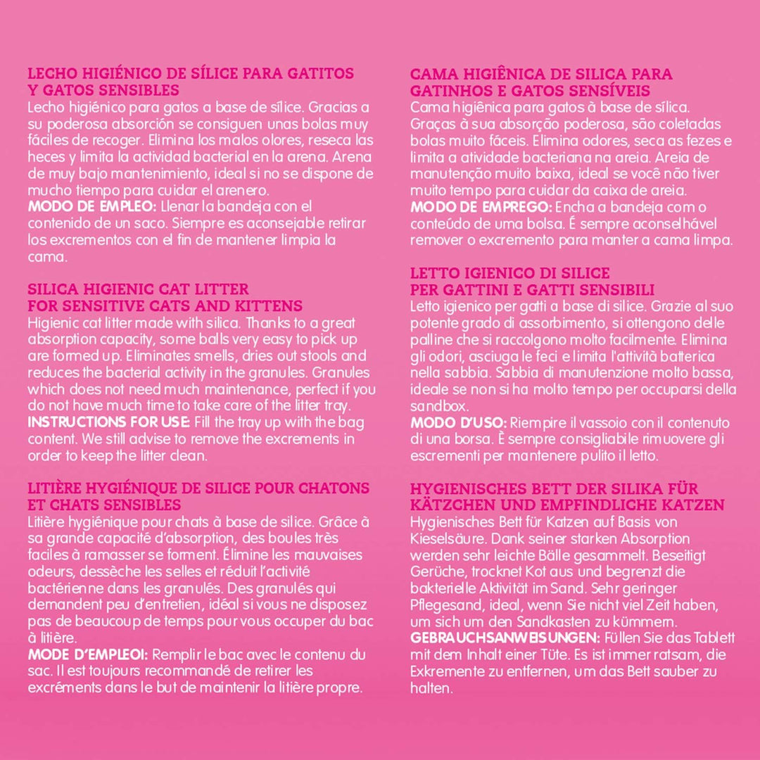 Arquivet Silikon-Kristall-Bindemittel für Kätzchen, 3,8 l, hygienisch, für Kätzchen, Katzen, Welpen,