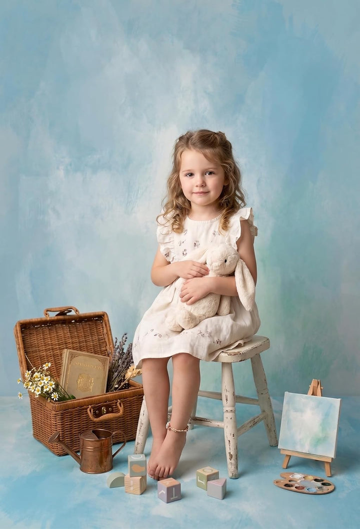 Kate Baby Blau Farbverlauf Kunst Fotostudio Hintergrund 1.5x2.2m/5x7ft 1.5x2.2m B1044538, 1.5x2.2m B