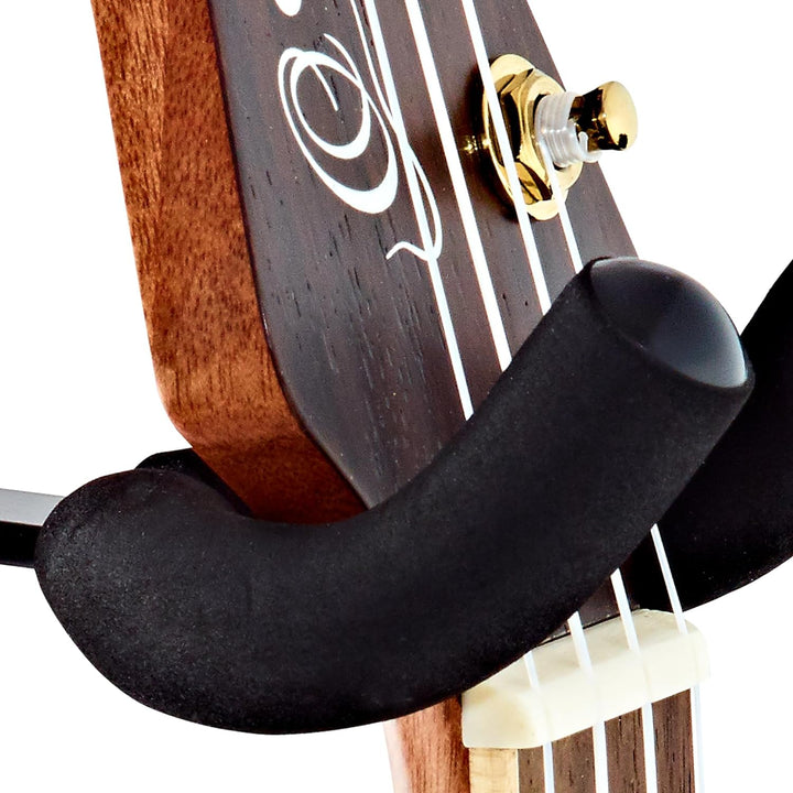 ORTEGA Ukulele-und Folkinstrumentehalter zur Montage am Stativ - schwarz (OMUH-BK)