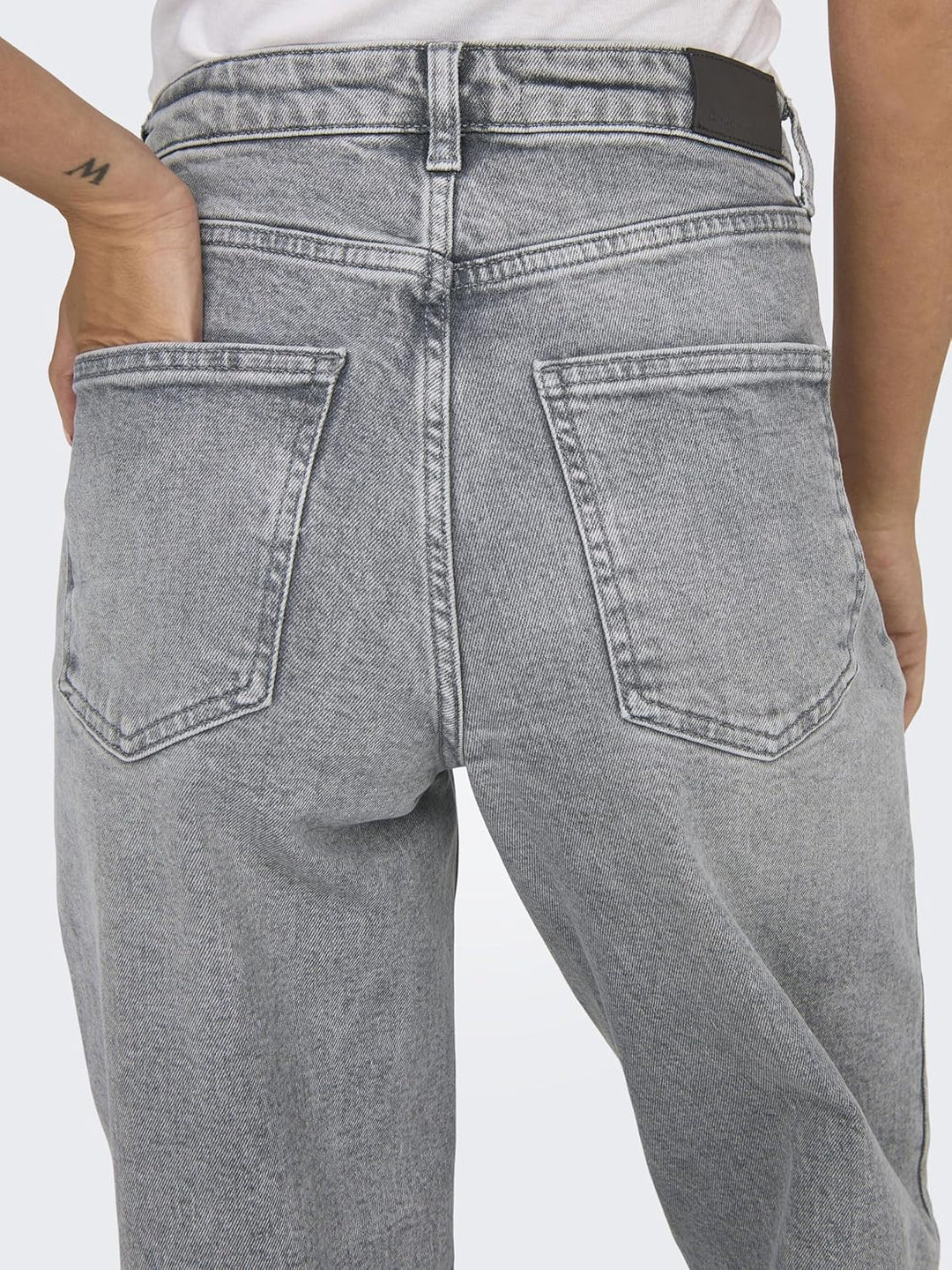 ONLY Female Jeans mit weitem Bein ONLJUICY Hohe Taille Weiter Beinschnitt Jeans 25W / 30L Medium Gre