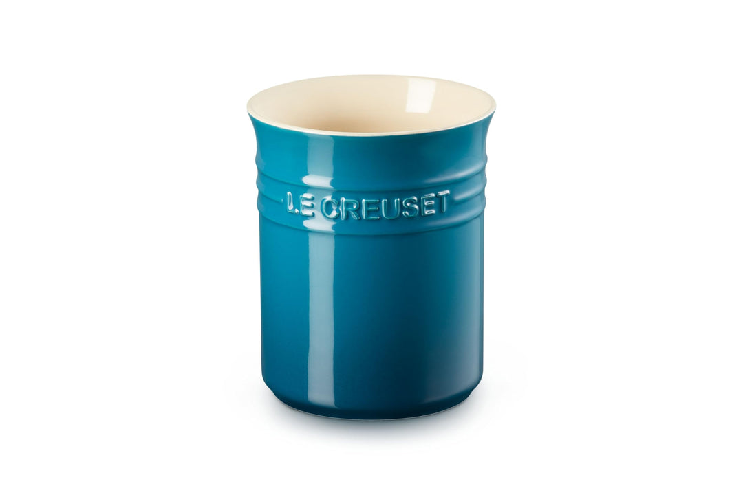 LE CREUSET Topf für Kochkellen aus Steinzeug, 1,1 Liter, Deep Teal, 71501116420001 Ofenrot, Ofenrot