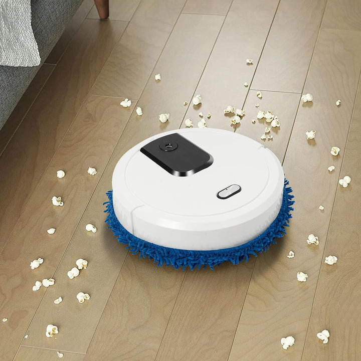 Elektrischer Wischmopp, Wischroboter, Nass/Trocken Wischfunktion Kehrroboter Mit USB Charging, Mini