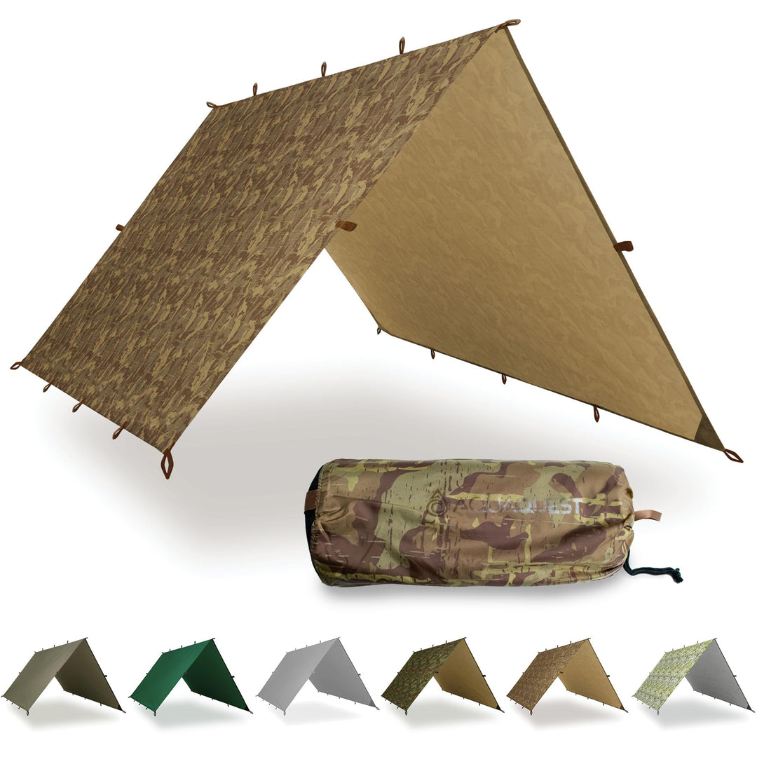 AquaQuest Safari wasserdichte Campingplane - Leichter Sonnenschutz oder Regenschutz - Camping-Essent