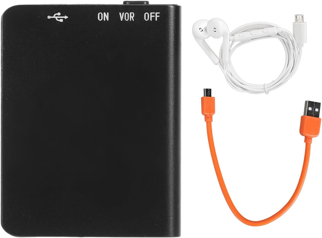Sprachaktivierter Recorder, Sprachaufzeichnungsgerät aus Aluminiumlegierung, HD-Rauschunterdrückung,