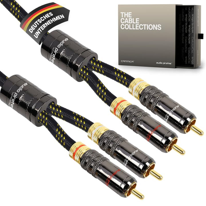 audio pirates by cammica Cinch Kabel 2x RCA Stecker auf 2x RCA Stecker, Audio-Kabel | High-End Audio