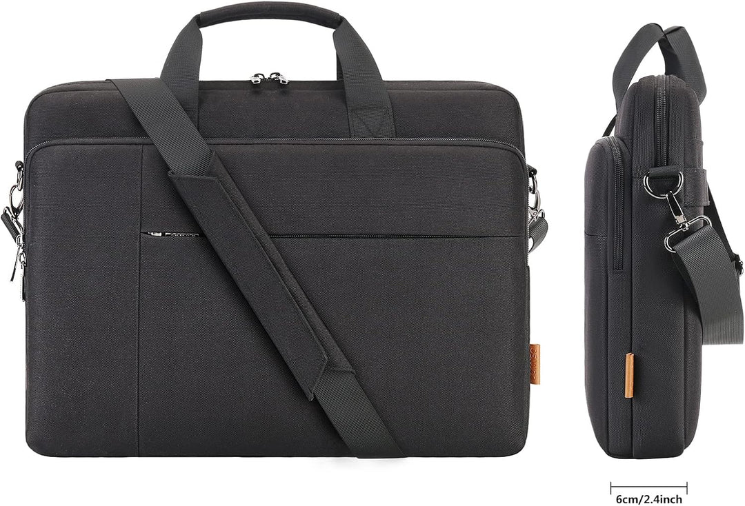 DOMISO 17 Zoll Laptop Tasche Aktentasche Schultertasche Business Wasserdicht Notebooktasche für 17-1