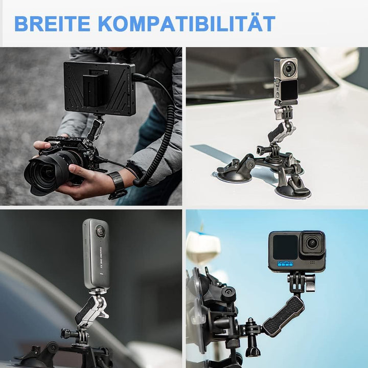 Insta360 X3 Halterung Adapter Zubehör,RIGINADO Fahrradhalterung Motorradhalterung für DJI Action 2,
