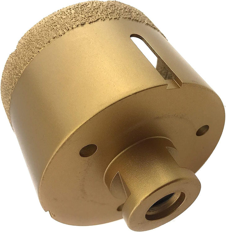 PRODIAMANT Profi Fliesenbohrer Fliese 75 mm x M14 Diamantbohrer Winkelschleifer für trockenbohren in