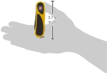 Victorinox Taschenmesser Evolution 18 (15 Funktionen, Ergonomisch, Klinge, Nagelfeile) Gelb/Schwarz,