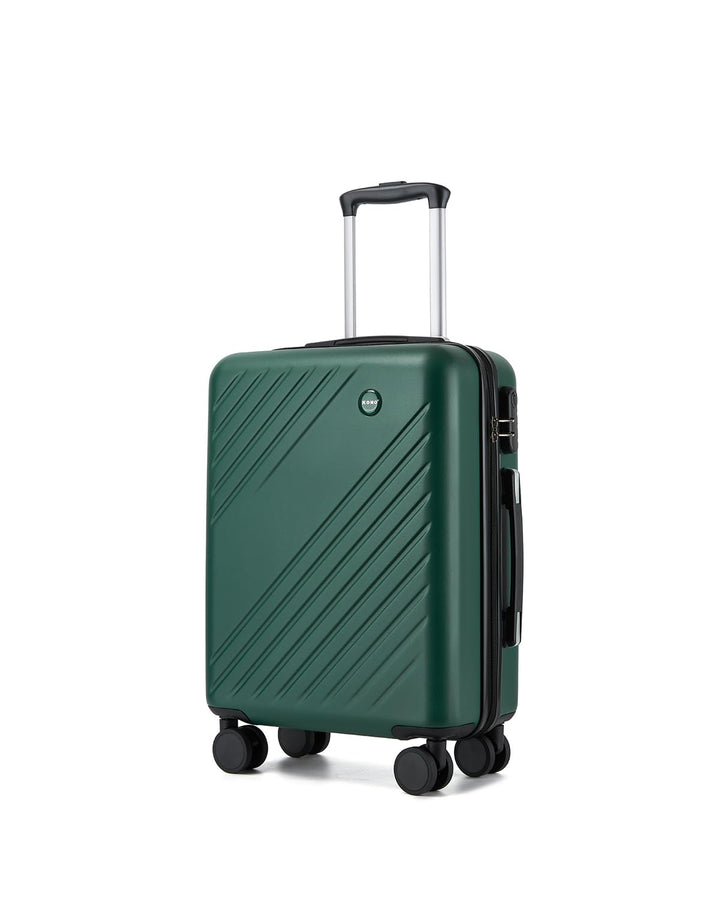 KONO Handgepäck Koffer 55x40x20cm, 34L Hartschalenkoffer mit 4 Rollen, Koffer Trolleys für Kurztrips