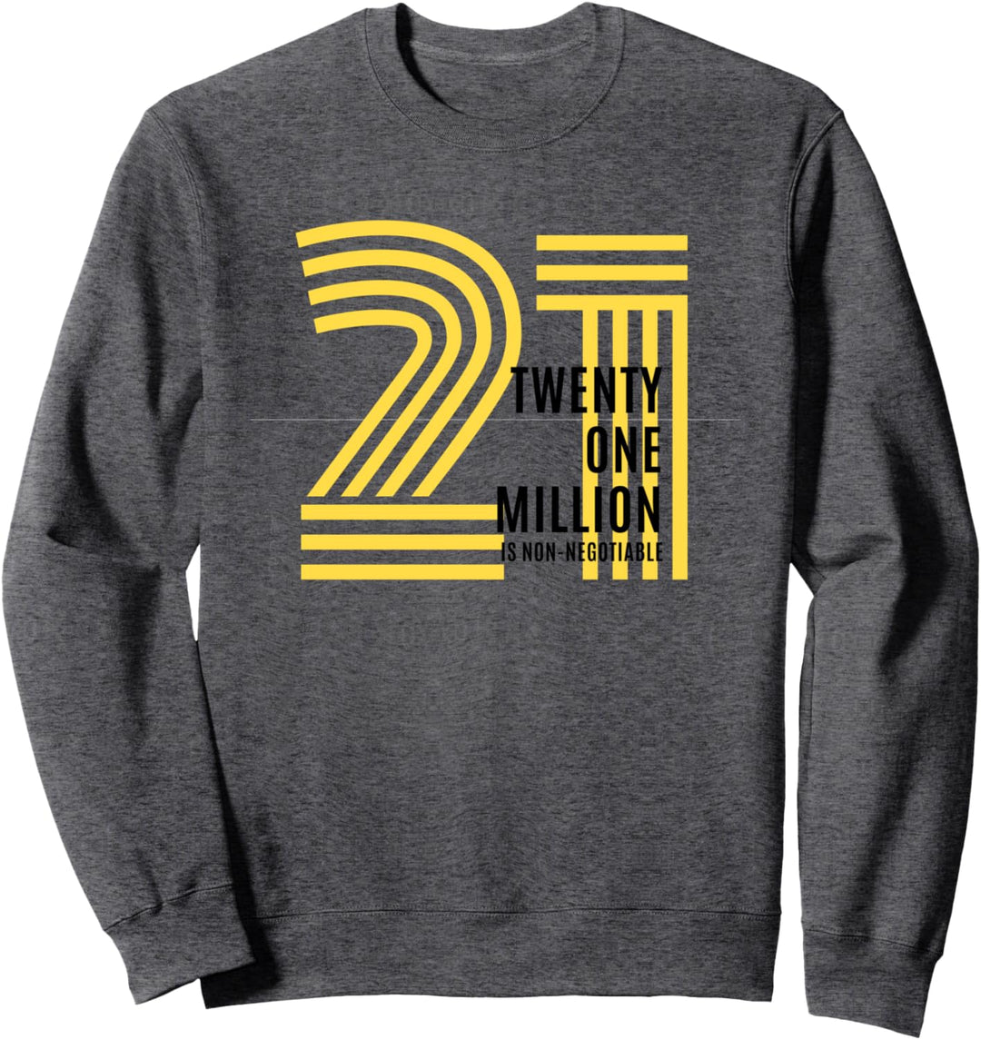 Bitcoin Merch: twenty one million Sweatshirt