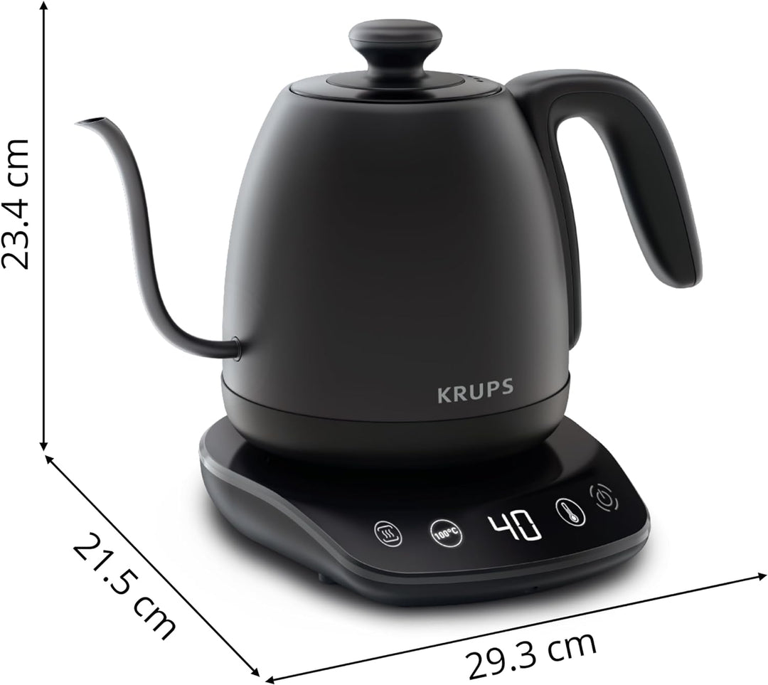 Krups BW9238 Café Control Gooseneck Wasserkocher | Schwanenhals-Auslauf | 1 l Fassungsvermögen | dig