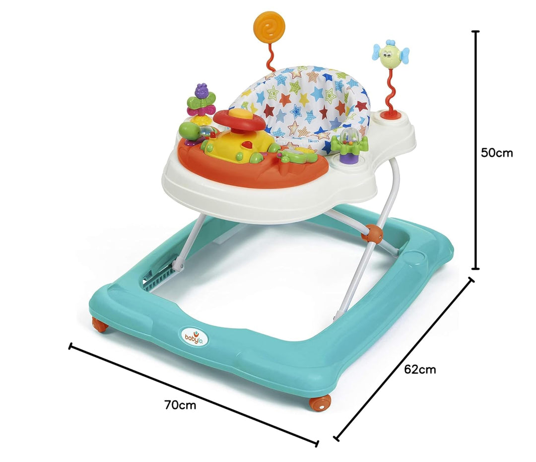 Babylo Twist About Baby Walker mit Aktivitäten und elektronischen Spielen, höhenverstellbar und 120